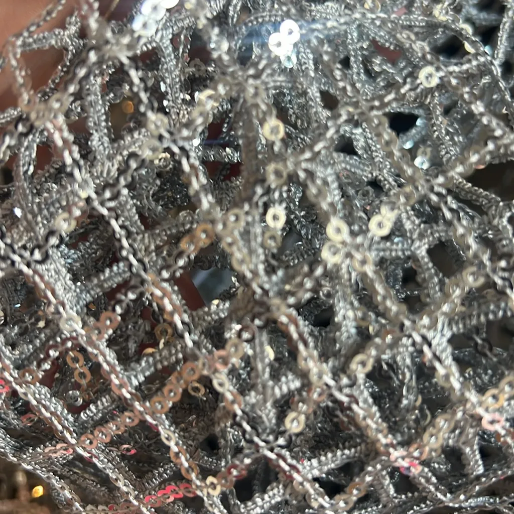 For Love & Lemon’s Fawn long sleeve silver sequin mermaid dress NWT sold out - Image 6