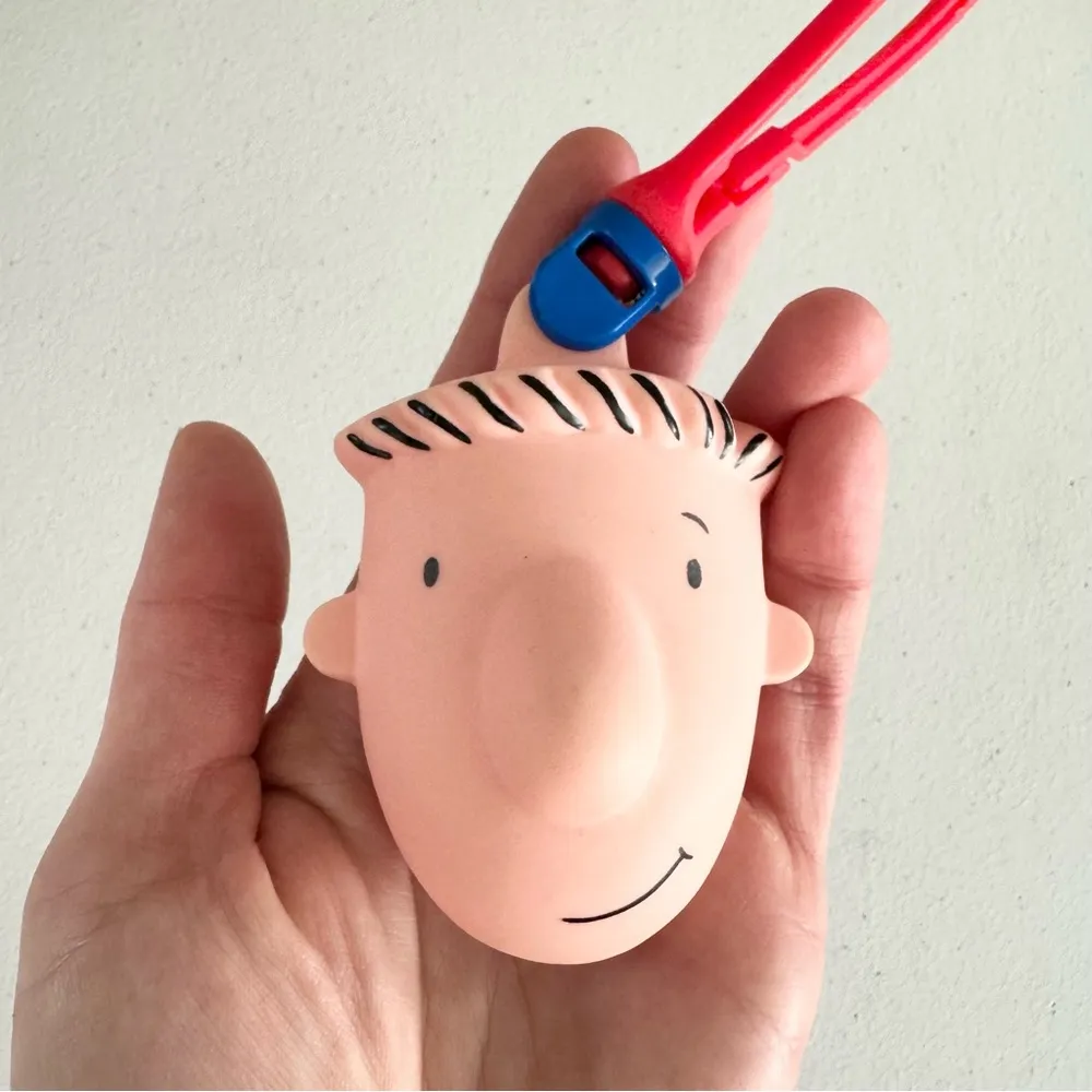 Nickelodeon DOUG Character Keychain change pouch bag charm Red - Image 2