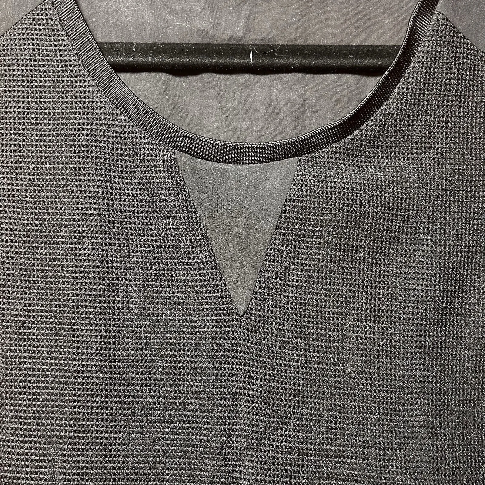 Maison Scotch Women's Black Mesh Sleeveless Shift Dress Size Small Emo Punk Goth - Image 5