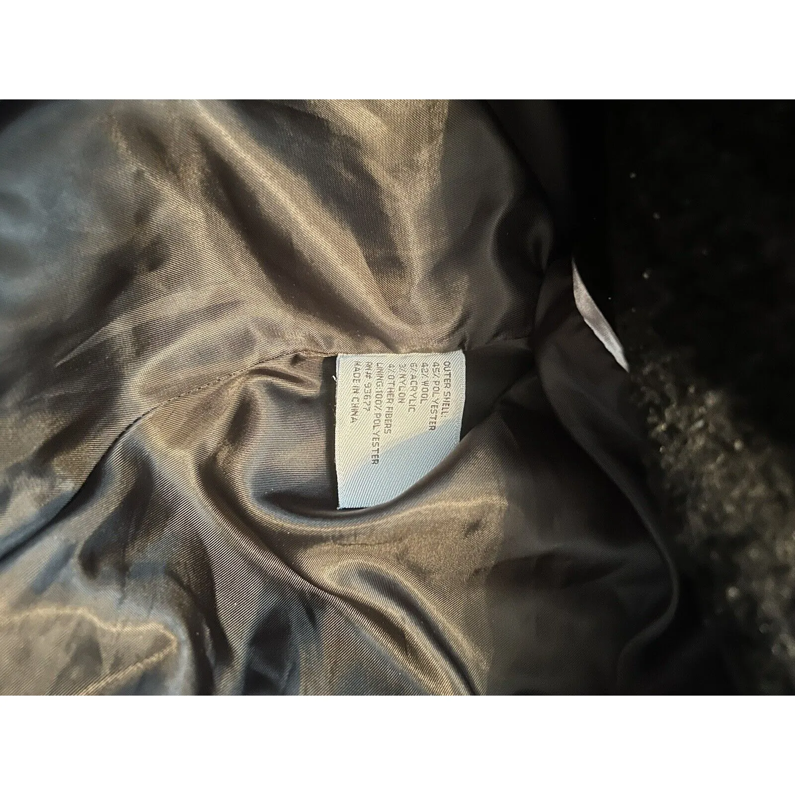 Worthington‎ Double Breasted Coat Textured Black Coat with Sparkle (M) - Image 10