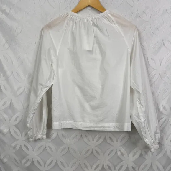 ALC Mia Crisp Bohemian Split Neckline Blouson Sleeve Blouse Size‎ 2 NWT - Image 14