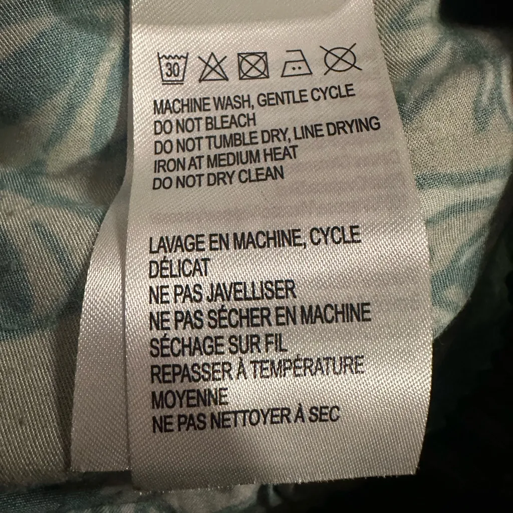 NWT FARM RIO X ANTHROPOLOGIE Satin Printed Pants Size S boho beach tropical - Image 10