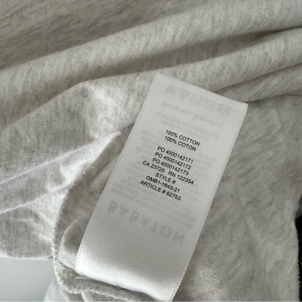 Aritzia Babaton Shoulder Pad Cropped Tank - Light Heather Grey - Image 6