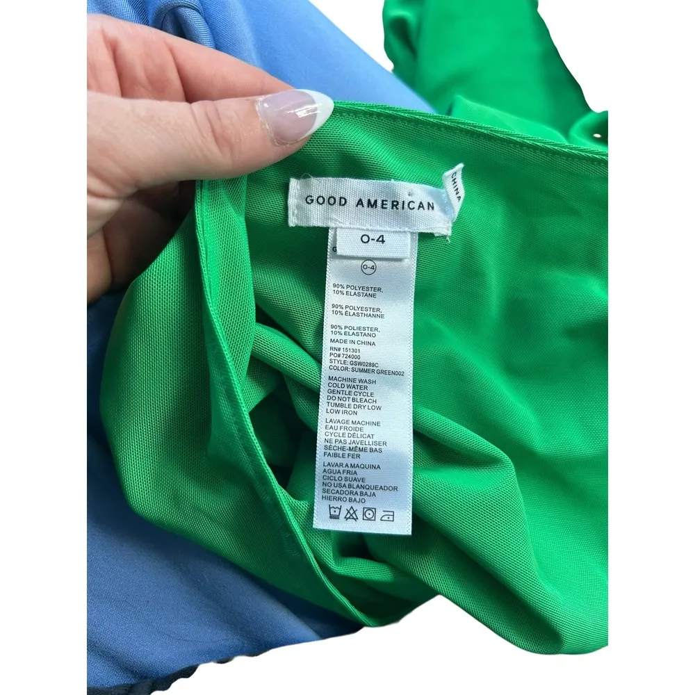 GOOD AMERICAN Neon Green Wrap Sarong Skirt Cover Up Women OS - Image 6