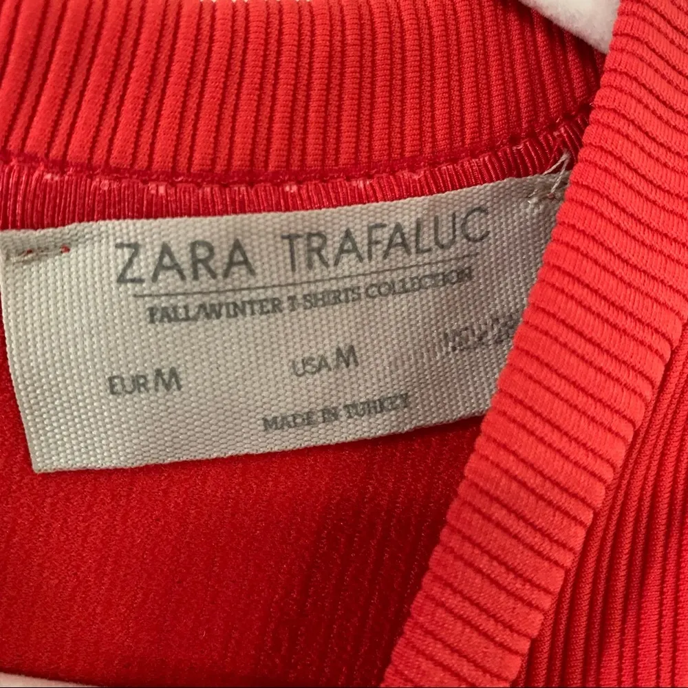 Zara Red Orange Dress Size medium - Image 4