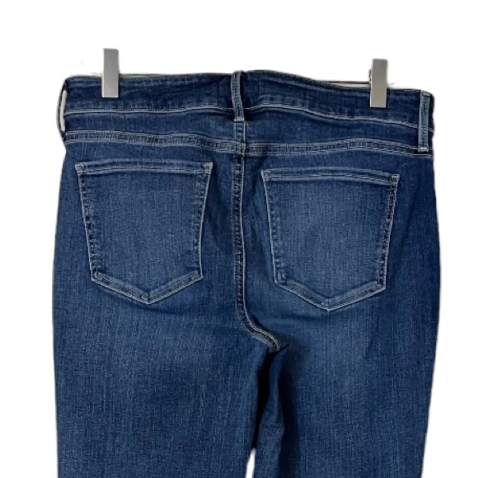 NYDJ Marilyn Straight Leg Mid Rise Medium Blue Wash Stretch Women’s Size 6 - Image 4