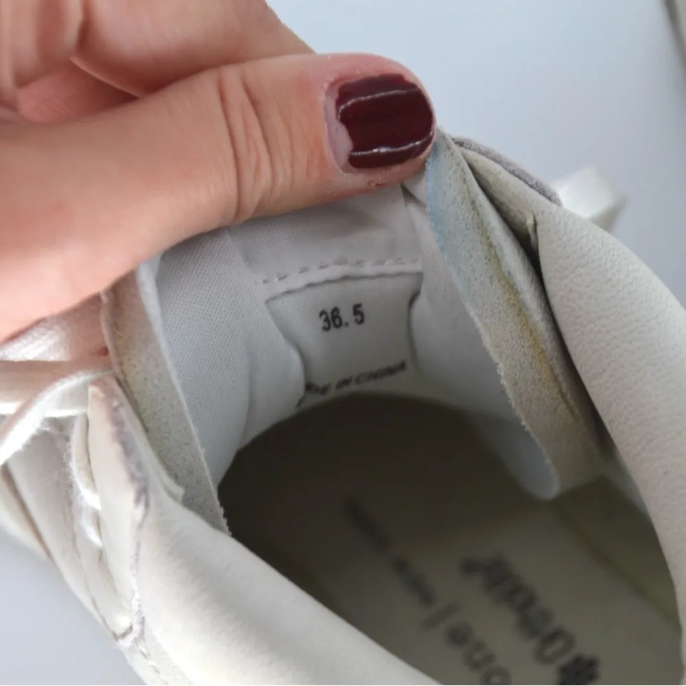 Rag & Bone Retro Court Mid Sneakers Goat Nubuck Leather Cream Grey Women's 36.5 - Image 8