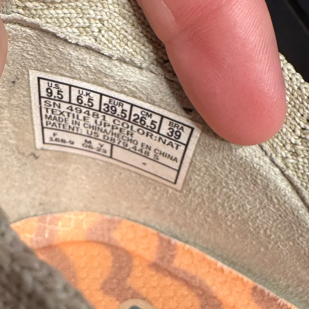 Skechers Womens Seager Stat Beige Air Cooled Memory Foam Slip On Shoes Size 9.5 - Image 5