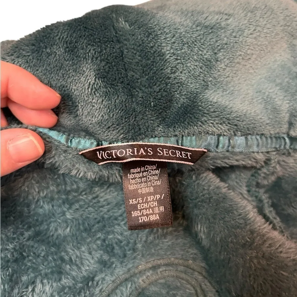 Victoria's Secret Plush Women's Robe XS/S dark green - Image 4