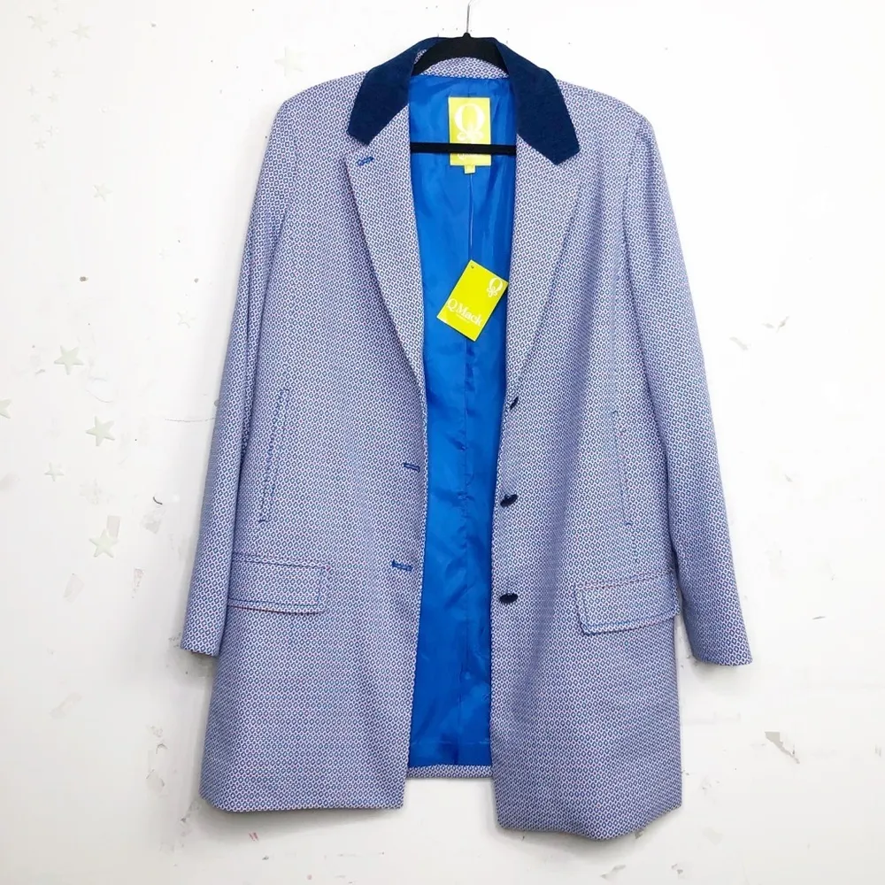 Q Mack printed textured coat Size XL - Image 11