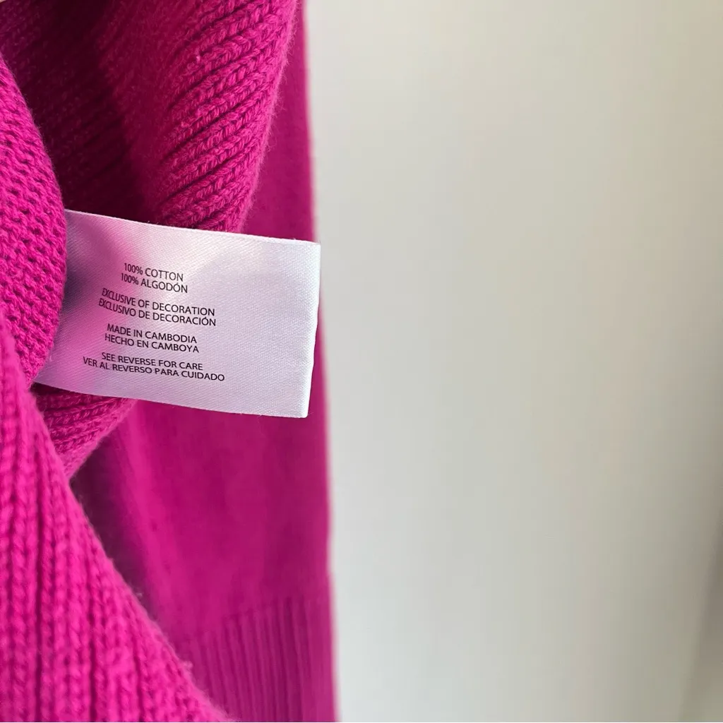 GAP Women's Crewneck Long Sleeve Cotton Pullover Pink Size Small - Image 6