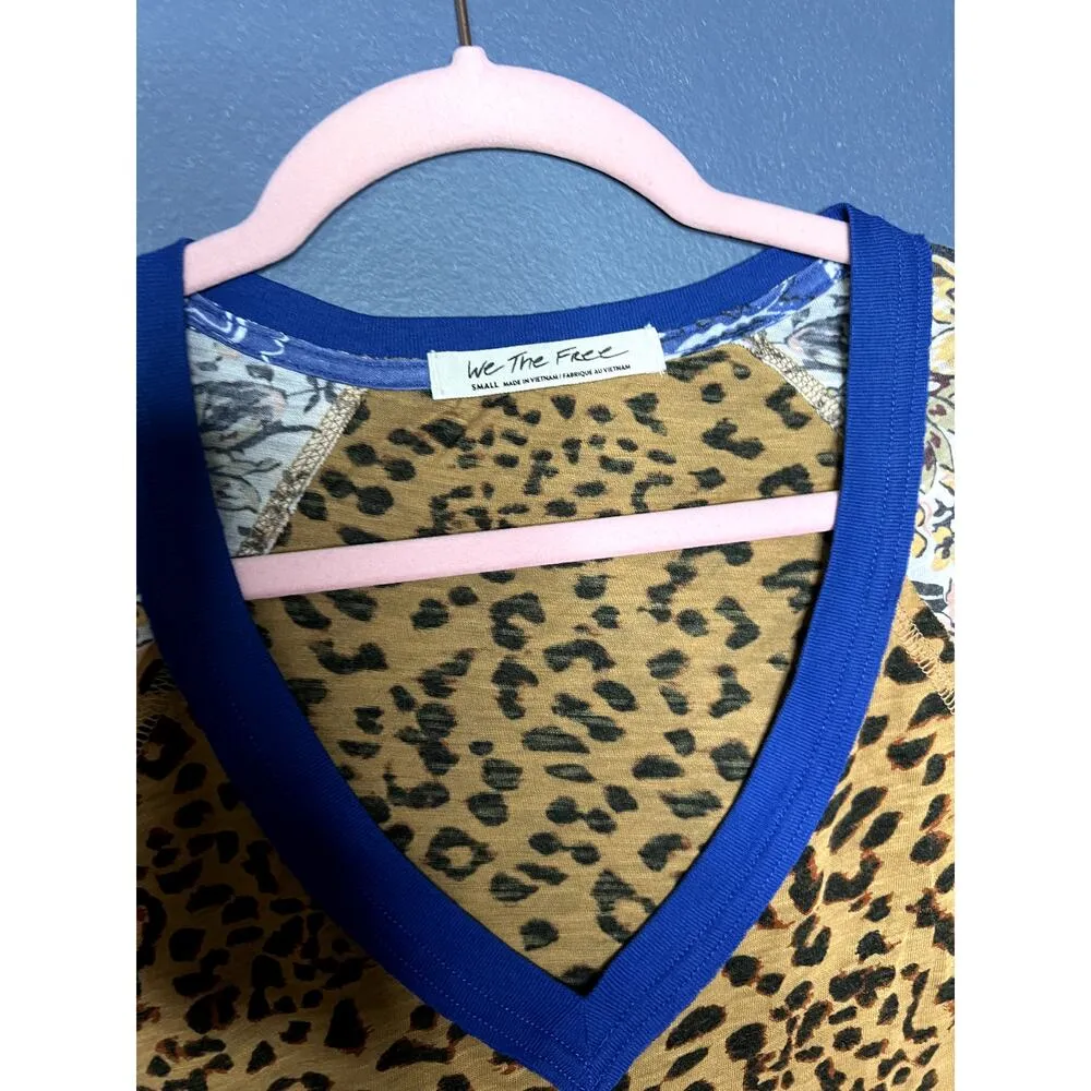 We the Free Patchwork Long Sleeve Top Bandana Pattern Animal Cluttercore Y2K - Image 6