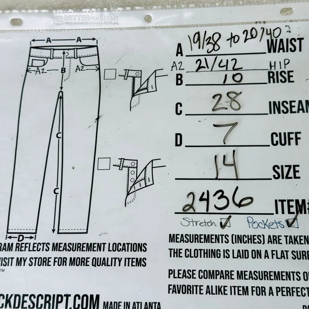 White House Black Market The Straight Crop Pants Womens 14 Cream Utility Outdoor - Image 3