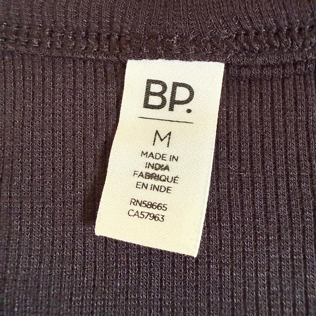 NEW BP Black Ribbed Long Sleeve Size Medium Soft Minimalist - Image 7