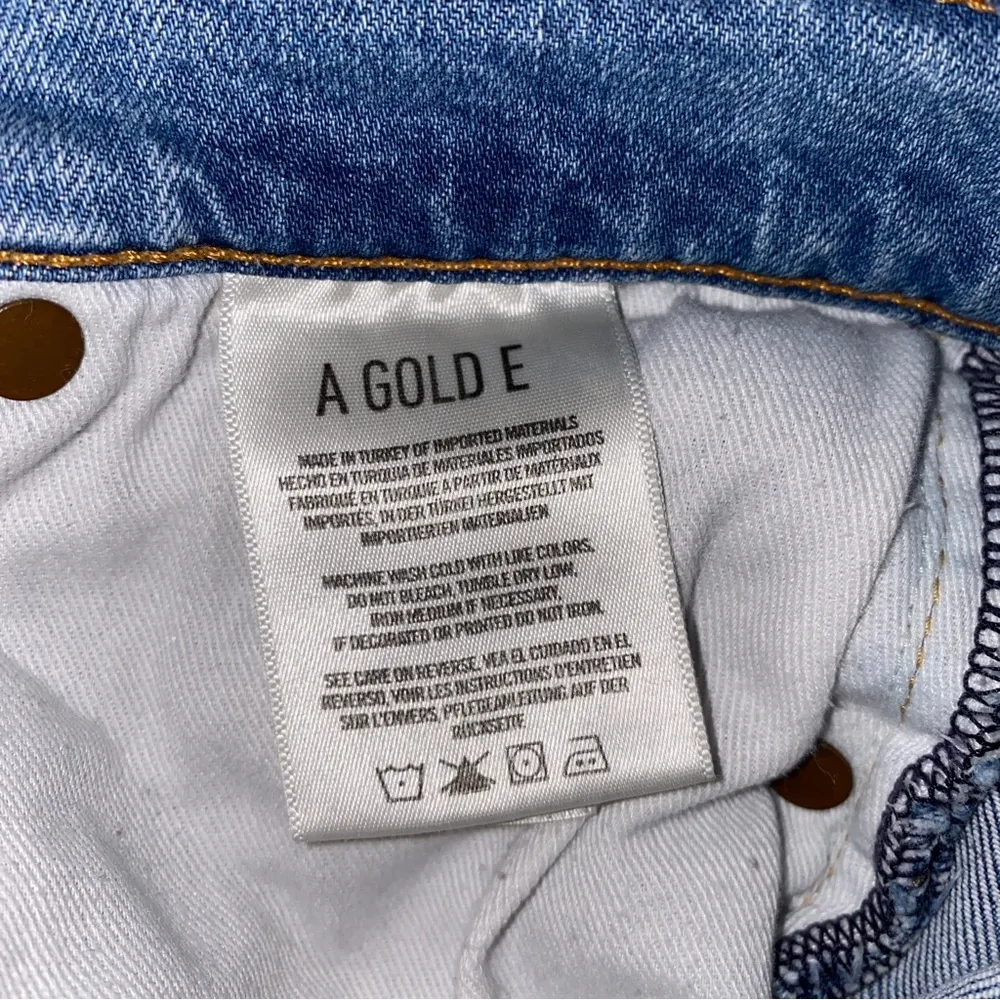 Agolde Sophie High Rise Skinny Crop in light blue wash Vertigo Size 27 - Image 7