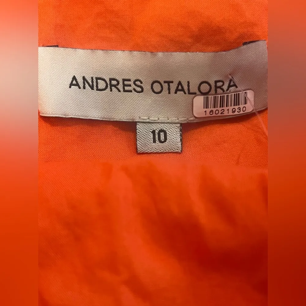 Andres Otalora Selva Sarong Midi Dress Size 10 White - Image 4