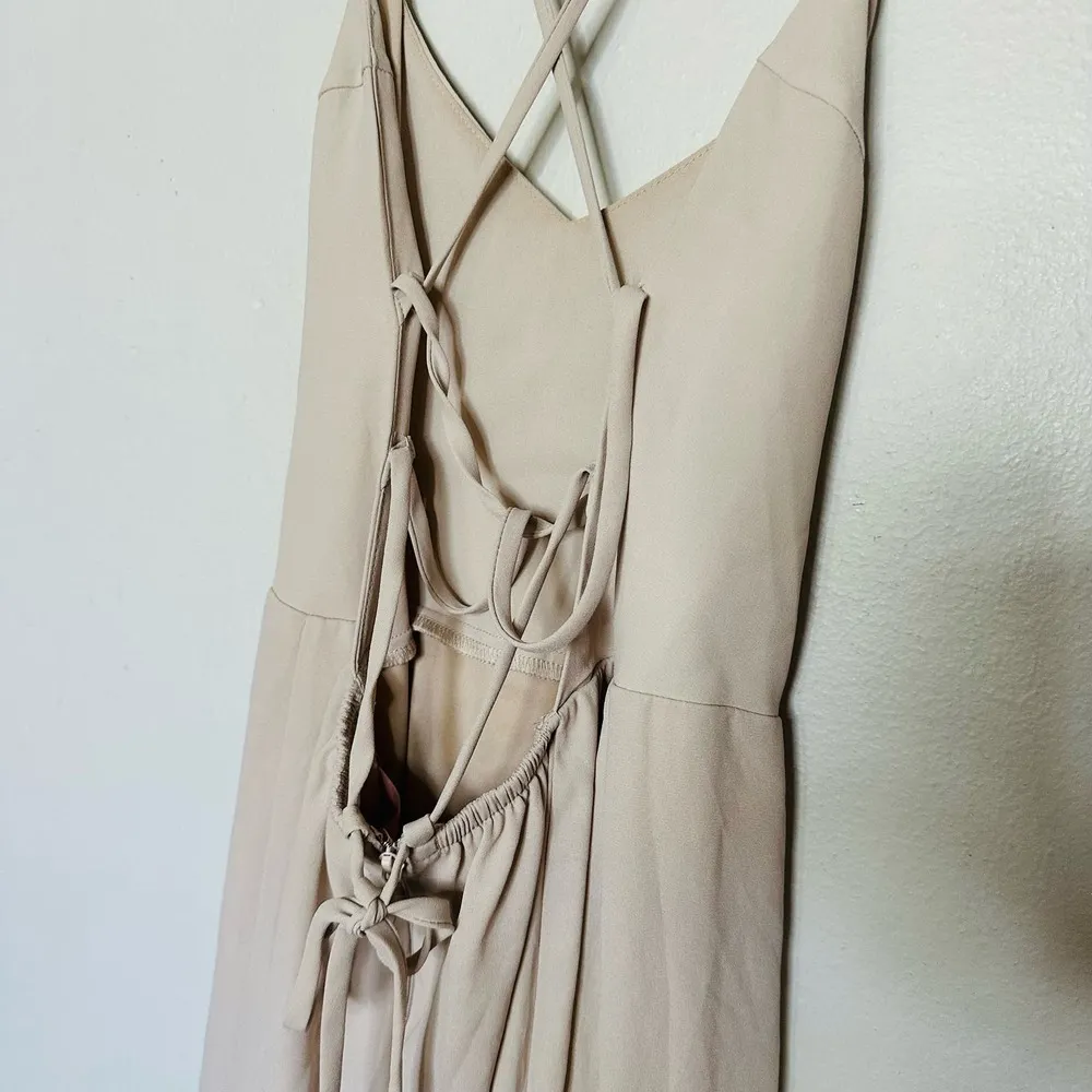 SHOW ME YOUR MUMU Light Blush Pink Godshaw Goddess Gown Size Extra Small - Image 6