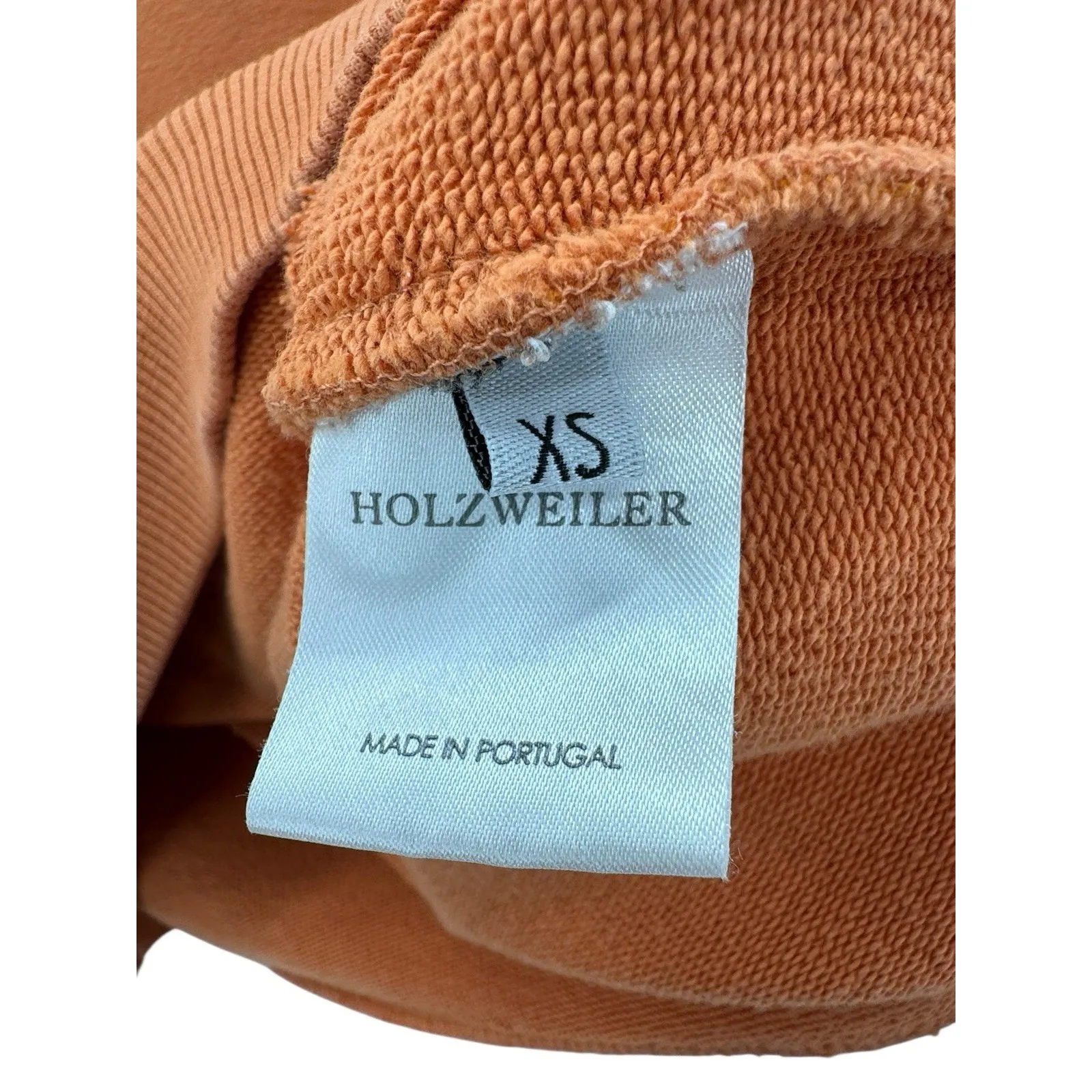 Holzweiler Hoodie XS Orange Organic Cotton Blend Pullover Hooded Sweatshirt - Image 3