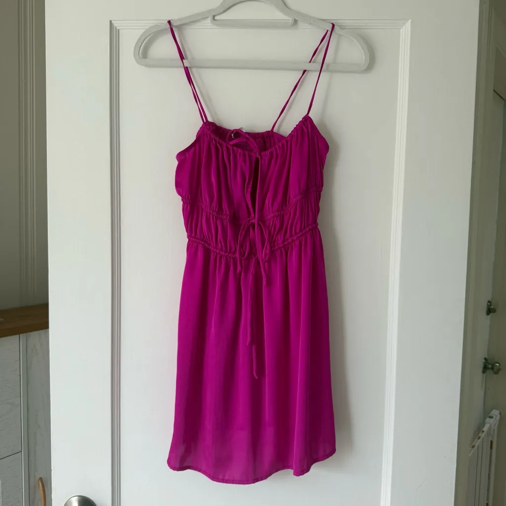 Free People Women’s Meant to Be Mini Slip Dress in Orchid Pink Size Small NWOT - Image 5