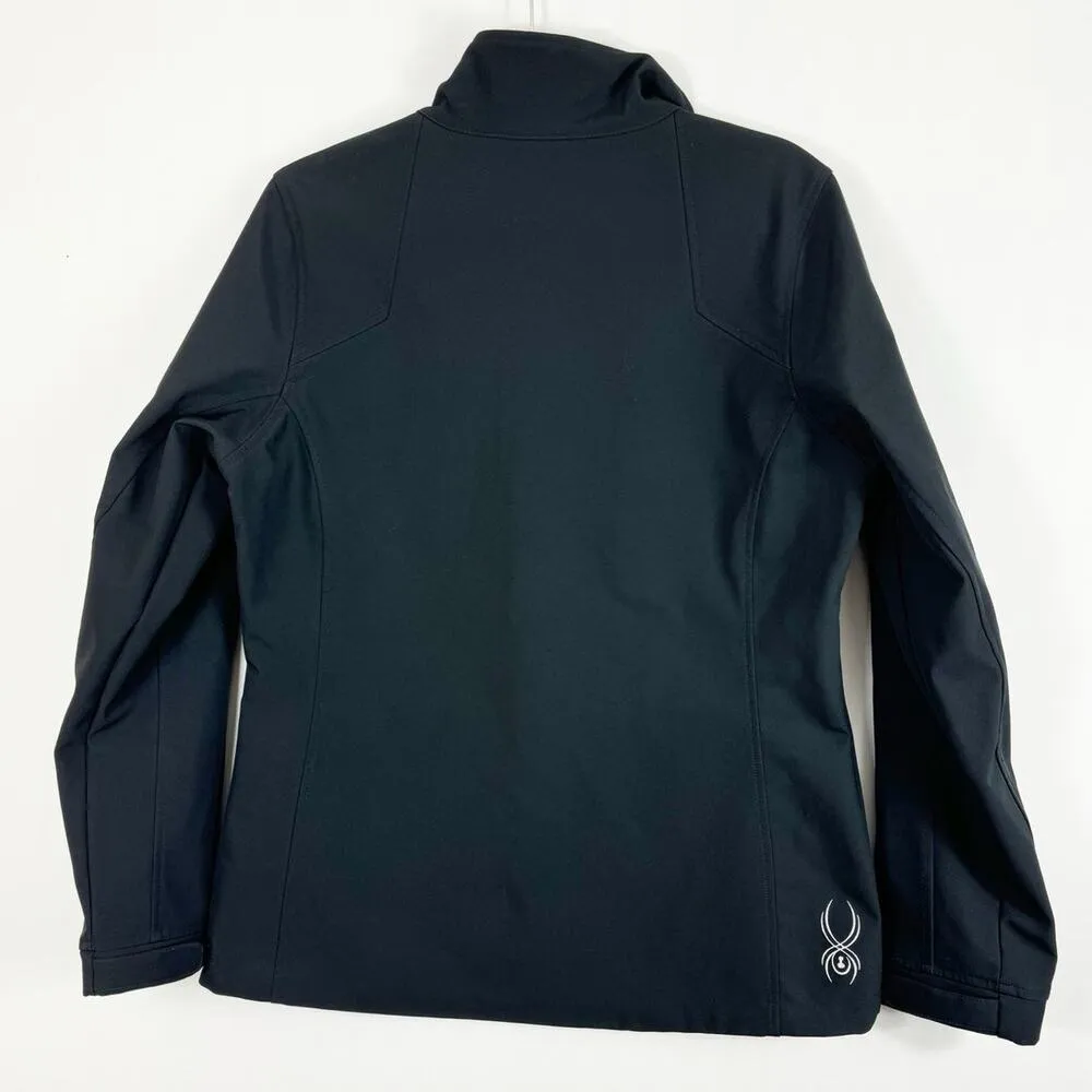 Spyder Womens Elevation Lightweight Active Soft Shell Jacket Outerwear Black 12 - Image 7