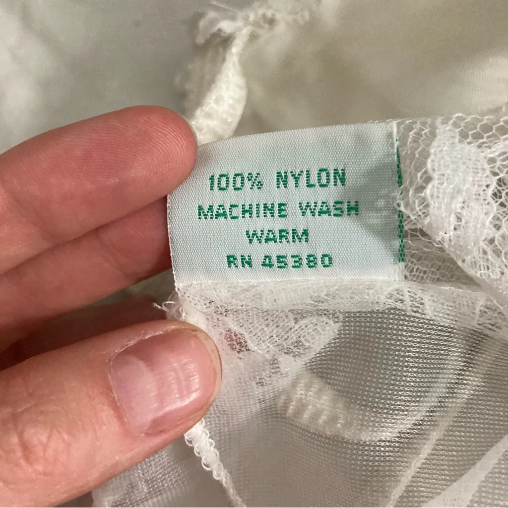 Vintage Nan Flower Corset Top With Fishnets Tagged Large Fits Like a Medium - Image 6