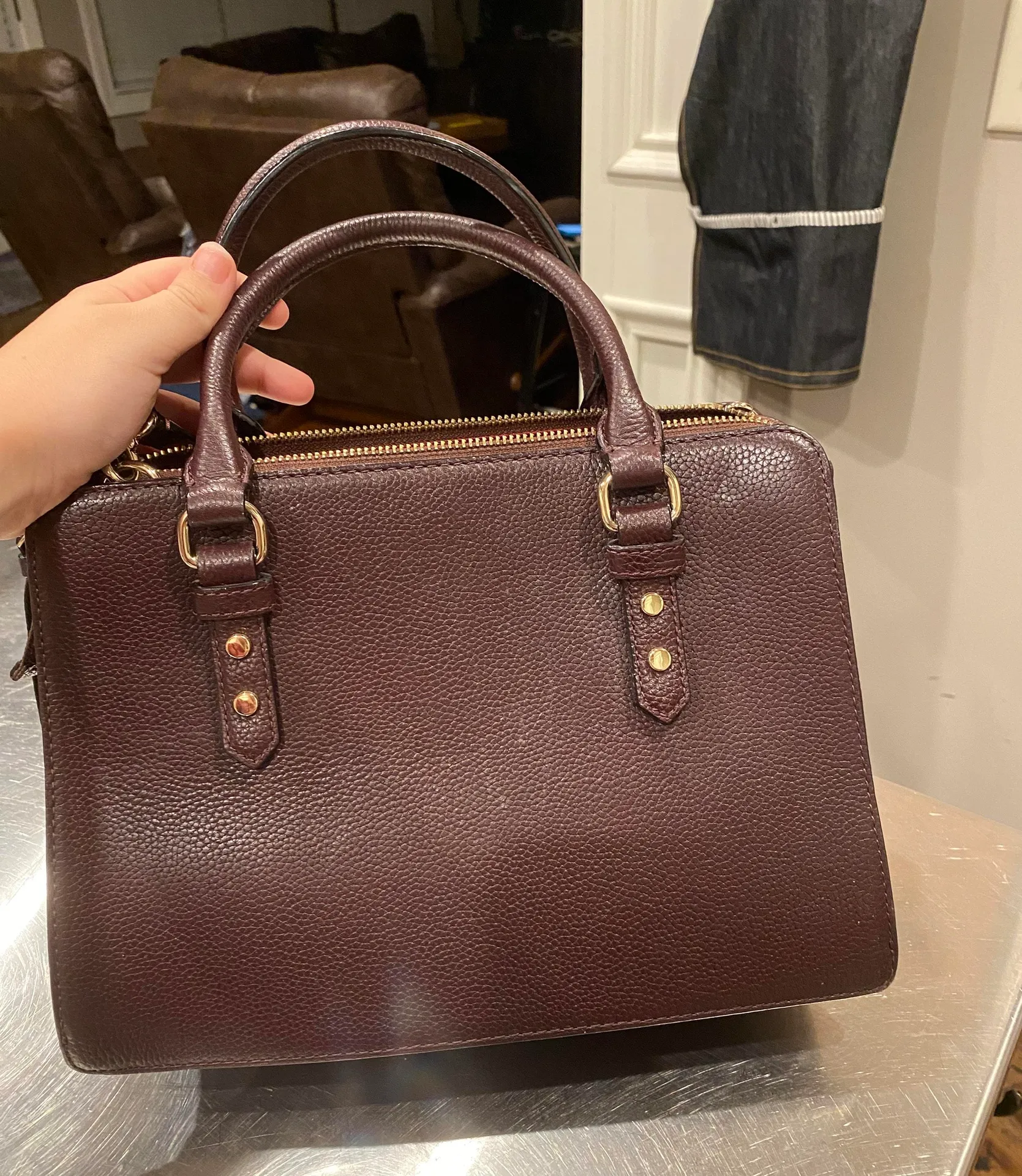 Kate Spade Maroon Crossbody Bag - Image 2