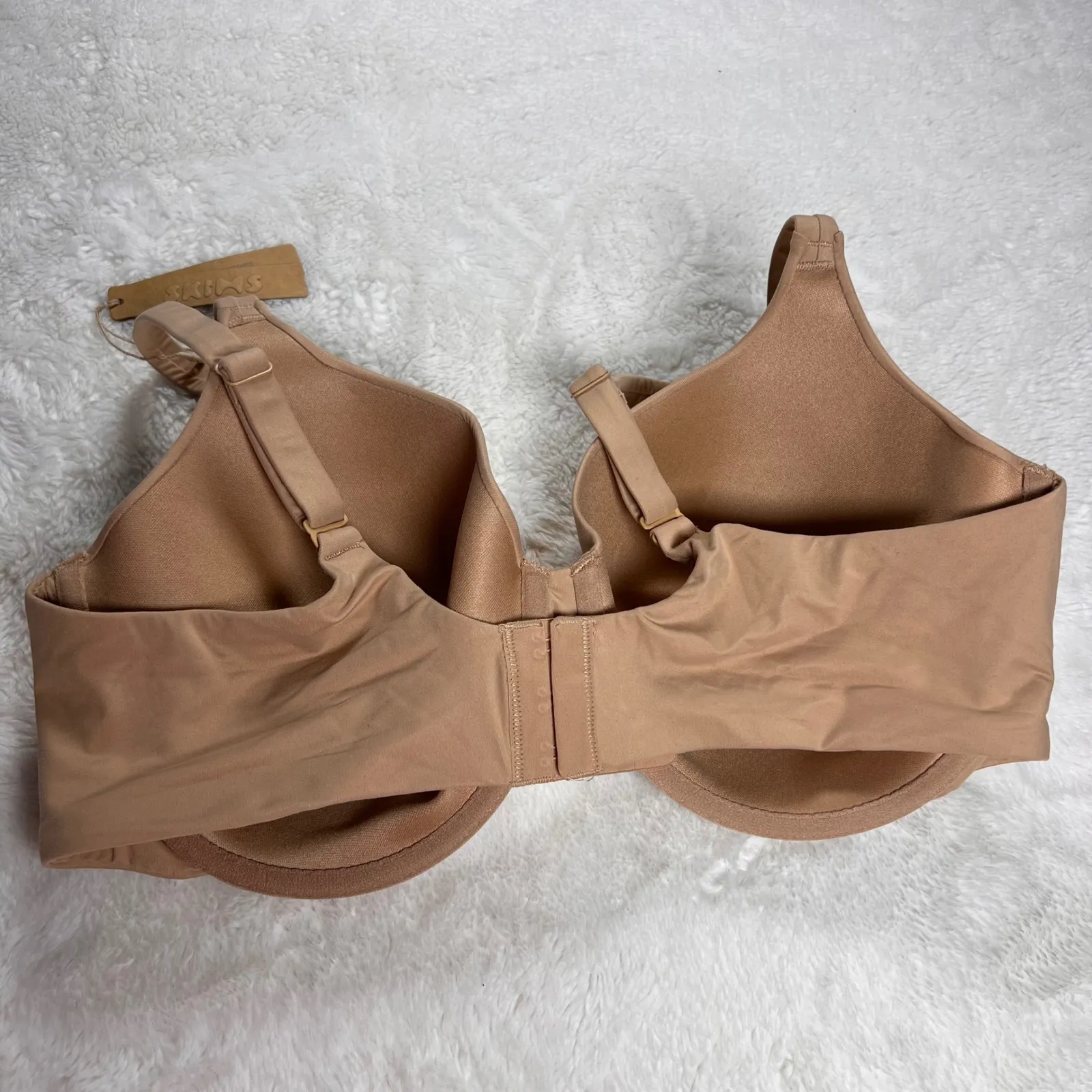 SKIMS Women's T-Shirt Bra Clay 38DD Underwire Seamless Smooth Full Coverage NWT - Image 4