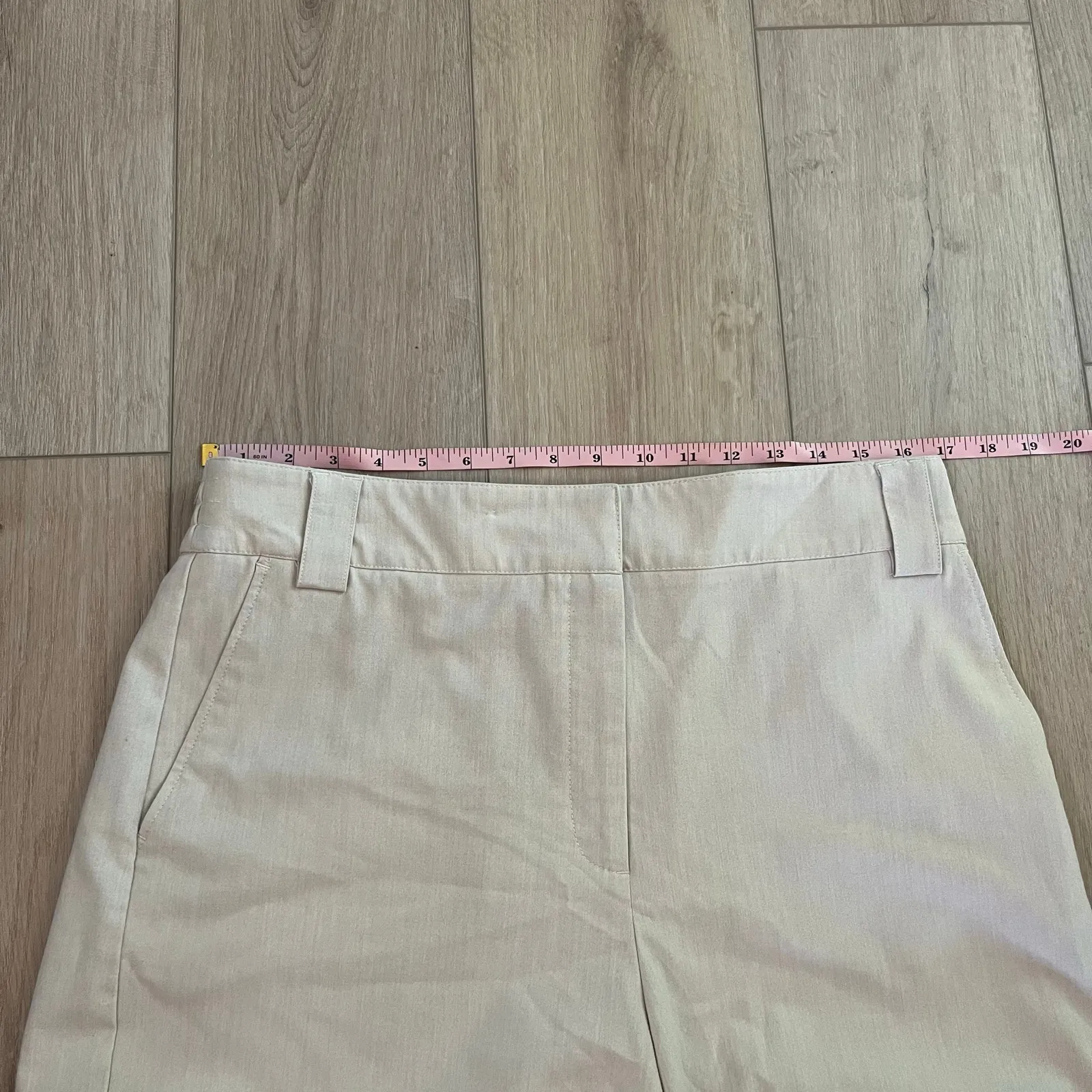Rachel Zoe Women’s Tan High Waisted Chino Short Size 12 - Image 6