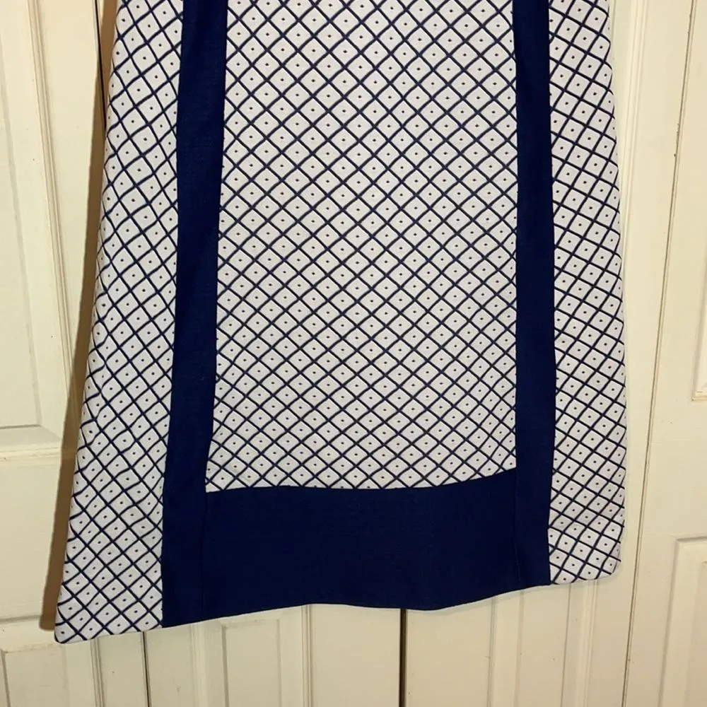 Vintage DiFini Originals 1960s 1970s Floor Length Skirt Geometric Print Blue Size undefined - Image 6