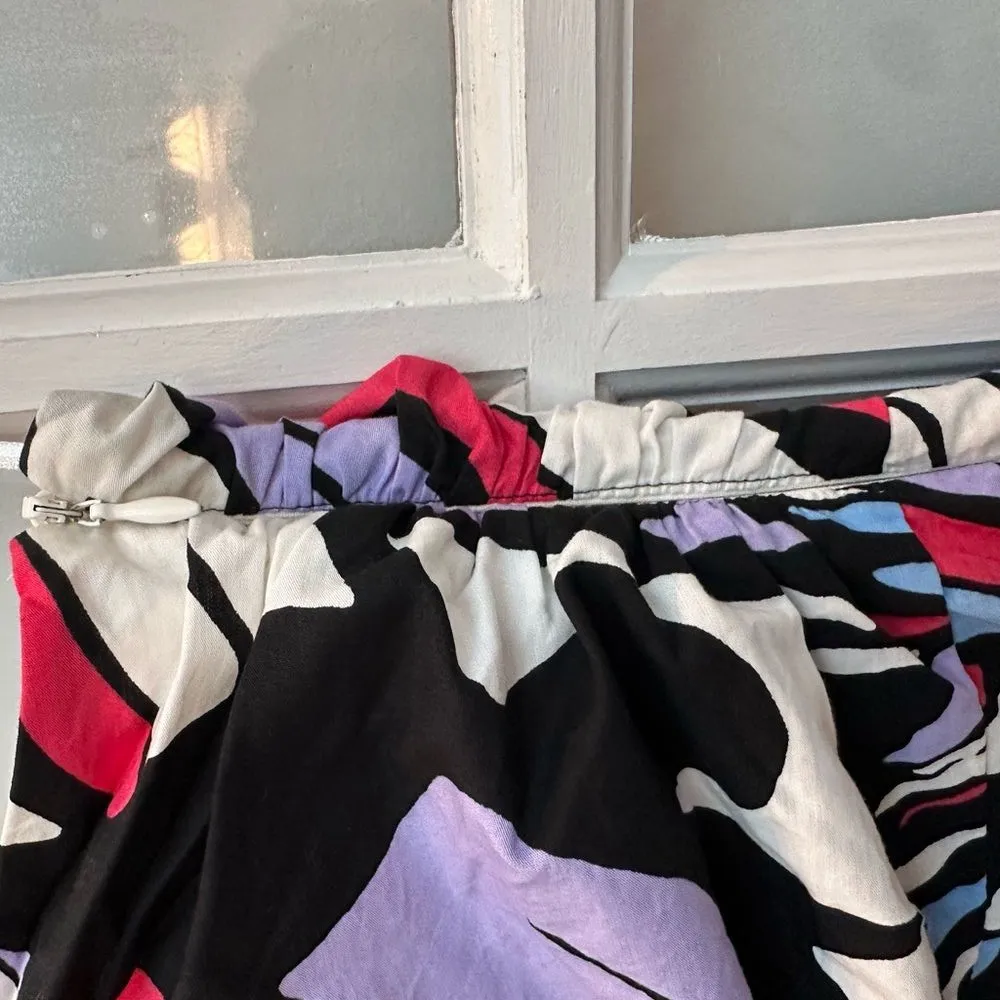 Anthropologie Maeve One-Shoulder Monarch Butterfly Printed Midi Dress Size 2 XS - Image 7