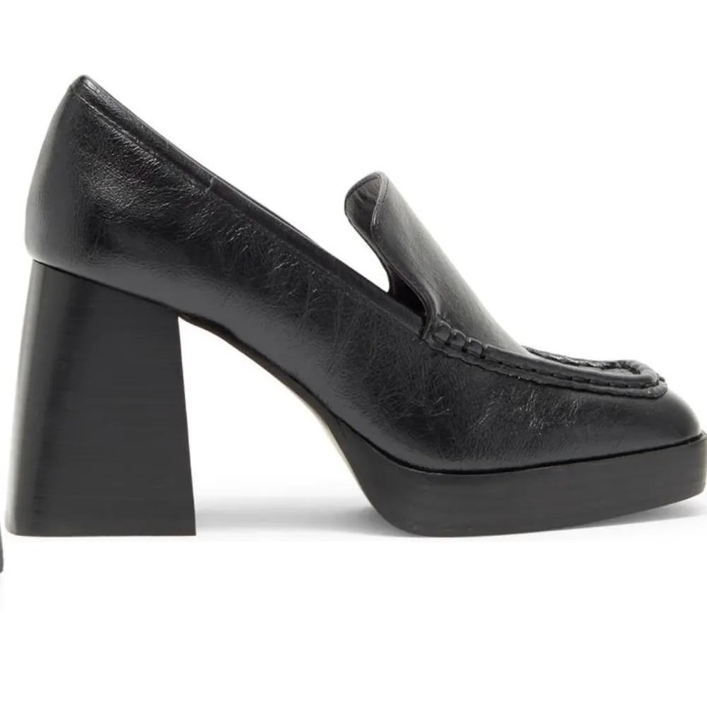 Etney Block Heel Platform Loafer Pump - Image 3