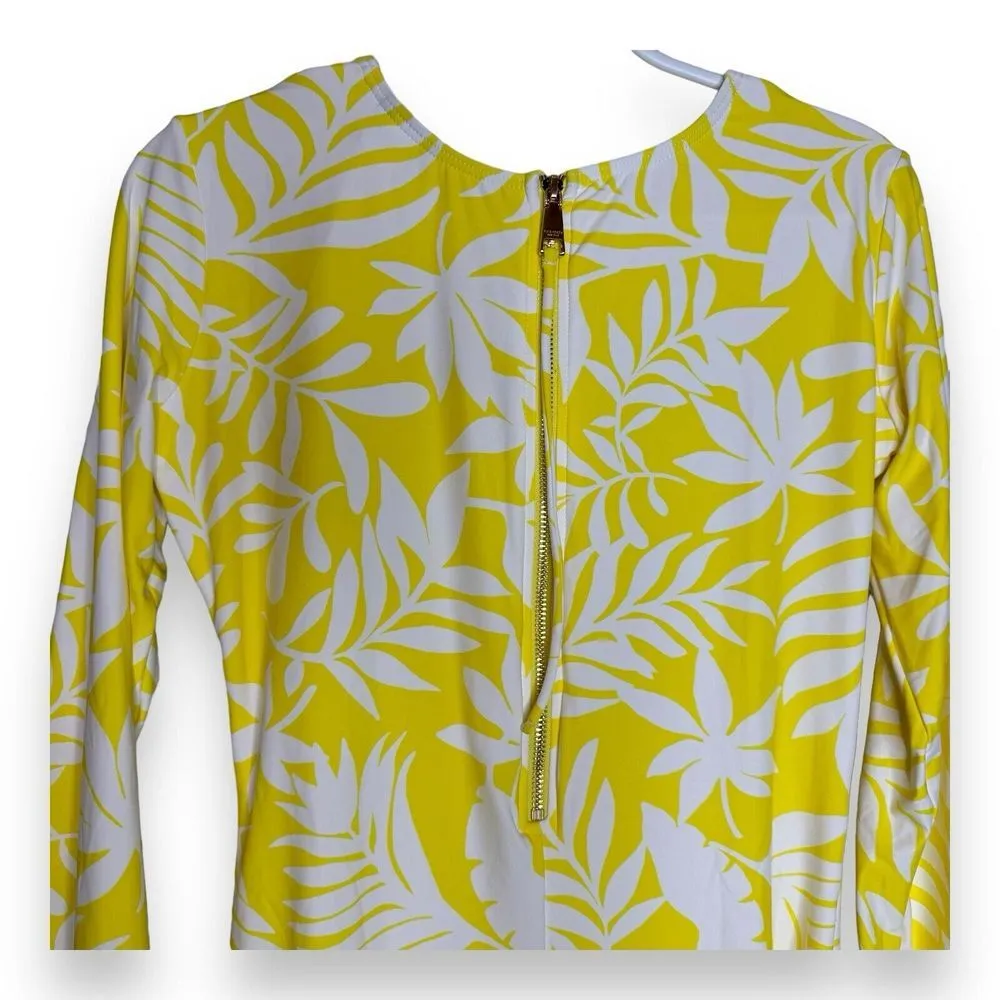 Kate Spade Long Sleeve One Piece Sz M Swim Suit Rash Guard Paddle Bathing Suit - Image 3