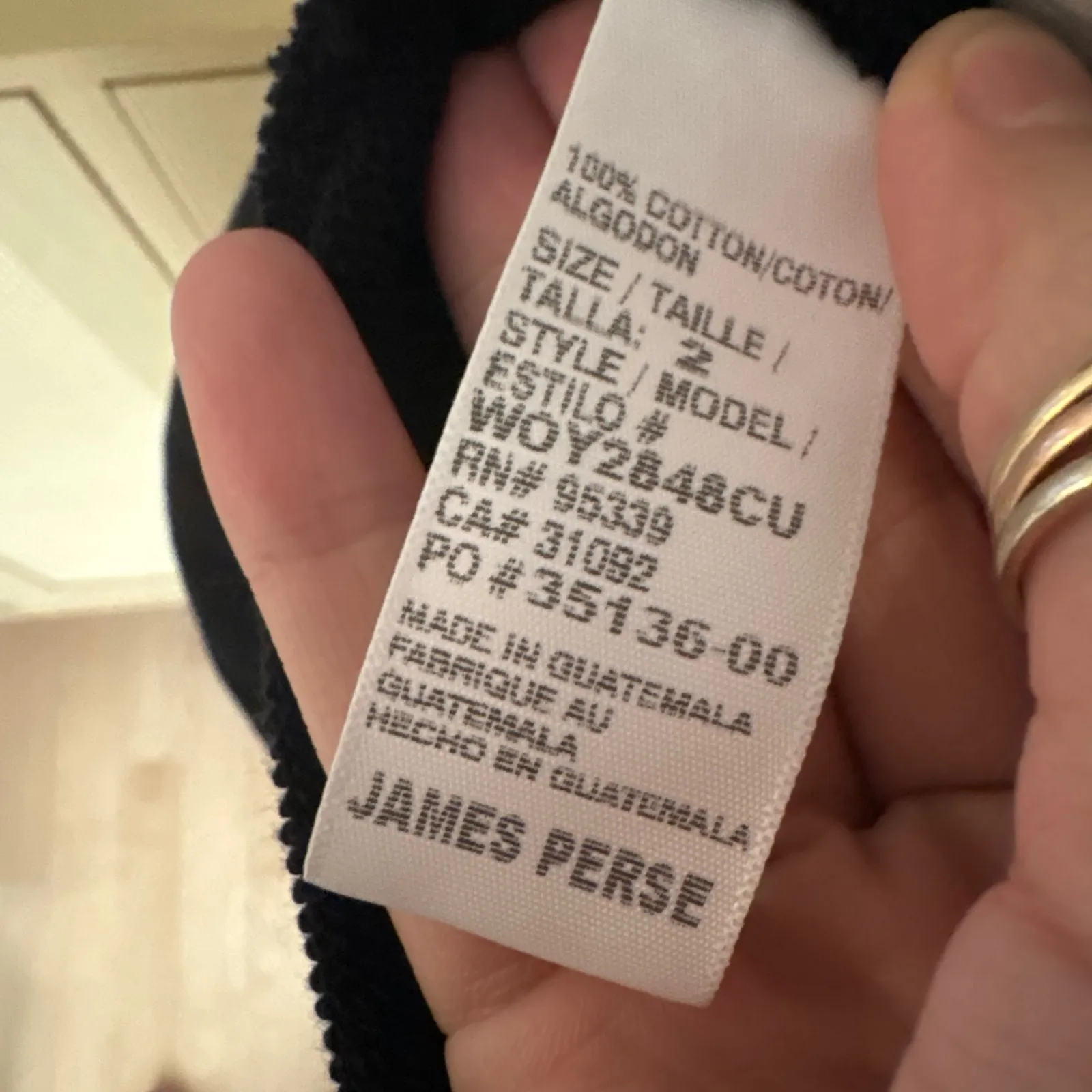 JAMES PERSE Balck Open Front Cardigan Size 2 / US Medium - Image 4