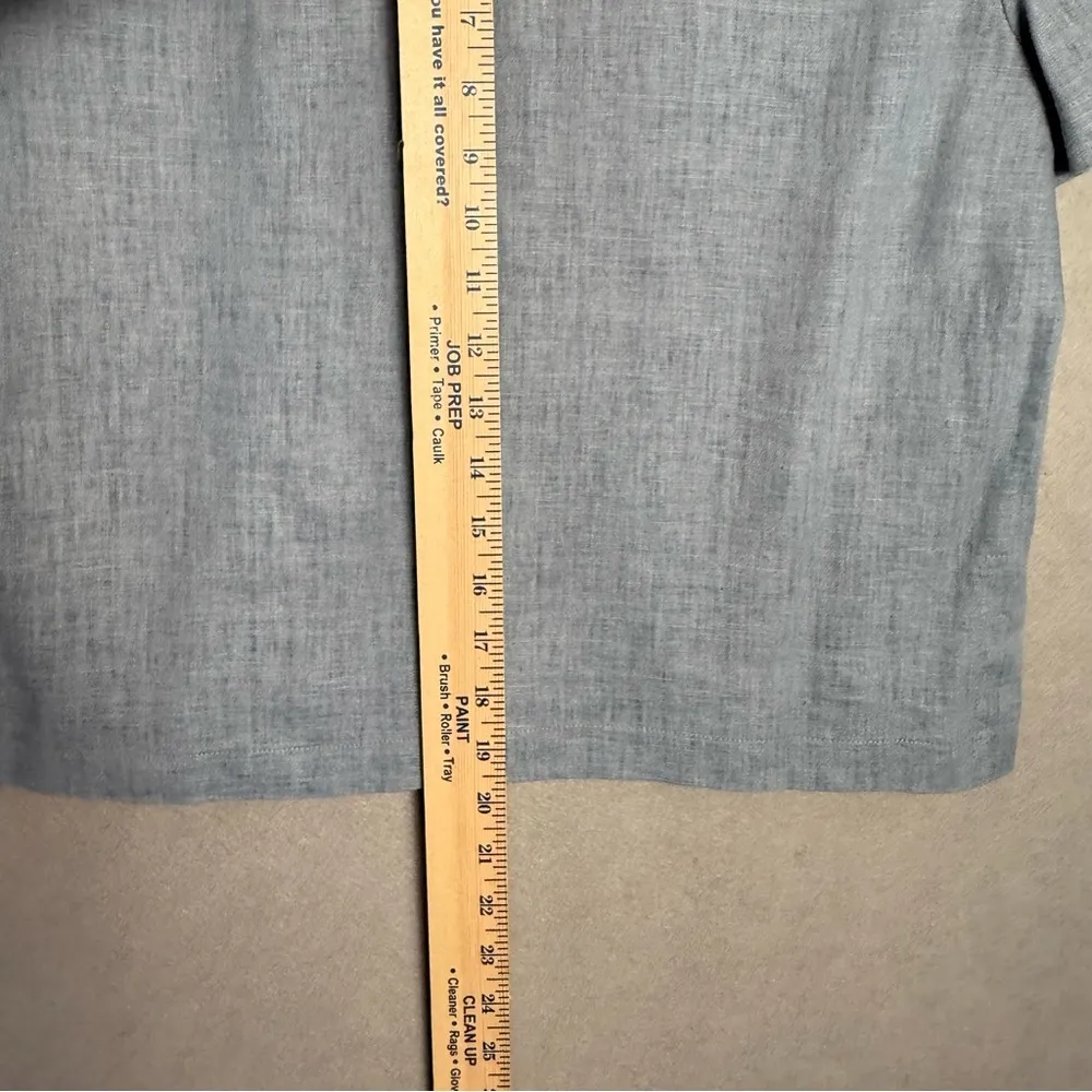 Maggy London Women’s Petite Linen Blend Short Sleeve Button Down Spring size 10 - Image 6