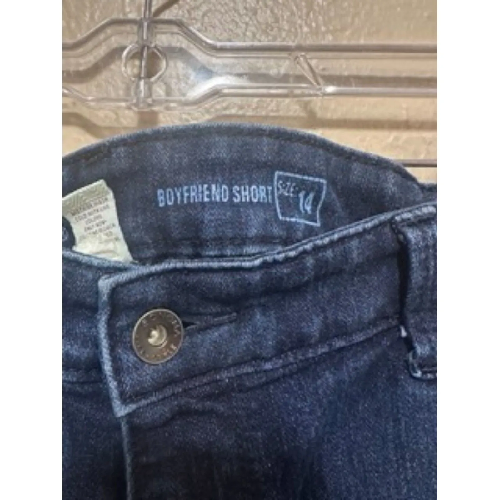 Sonoma Style‎ Boyfriend Denim Jean Shorts Womens Size 14 Blue - Image 7