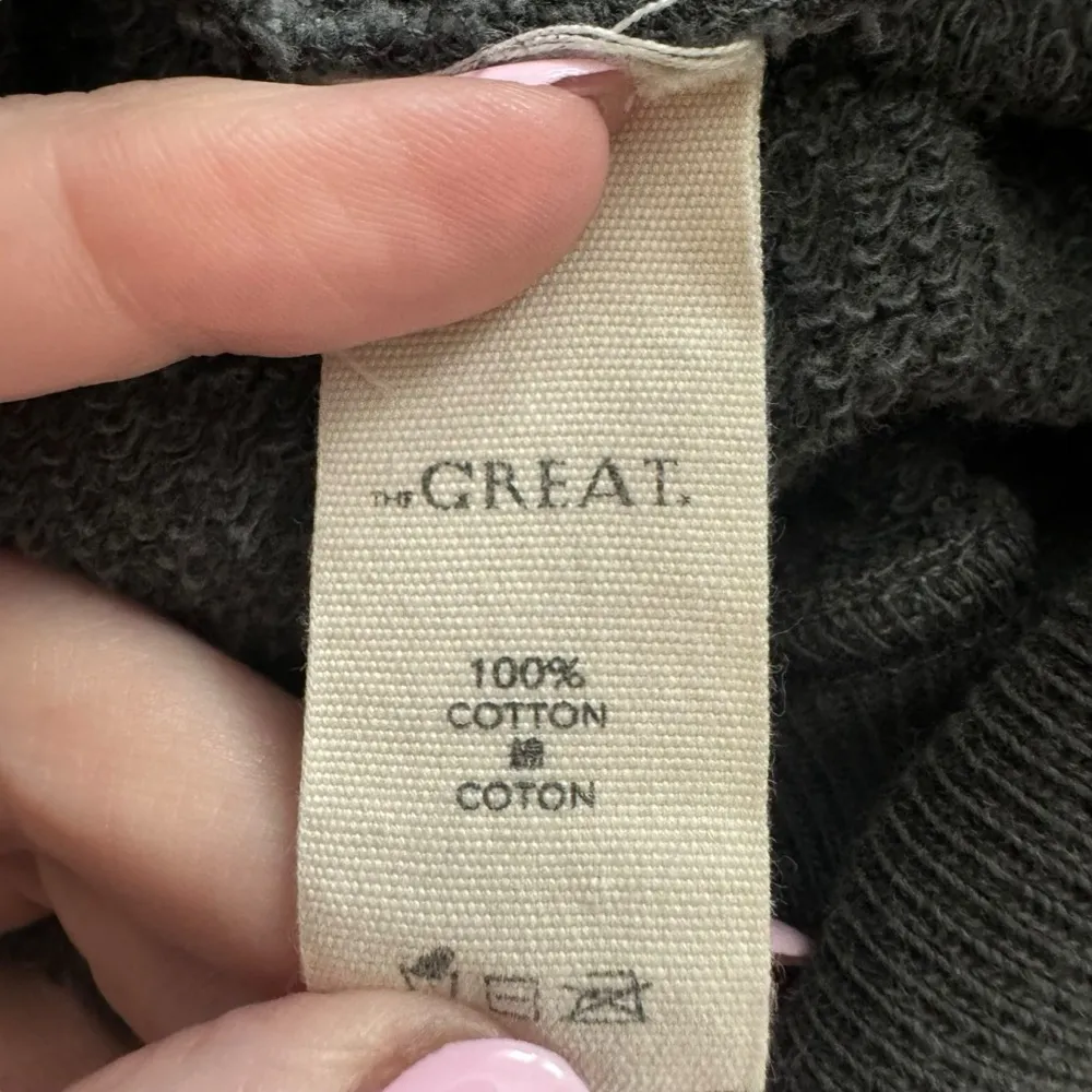 THE GREAT. - The Bishop Sleeve Sweatshirt in Wash Black with Studs Sz 1/S - Image 10