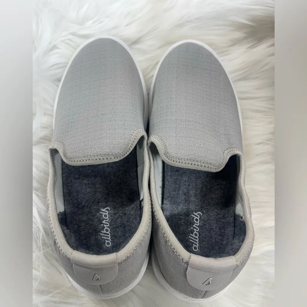 NEW Allbirds Women's Wool Lounger Woven slip-on shoes in GRAY shoes - Image 3