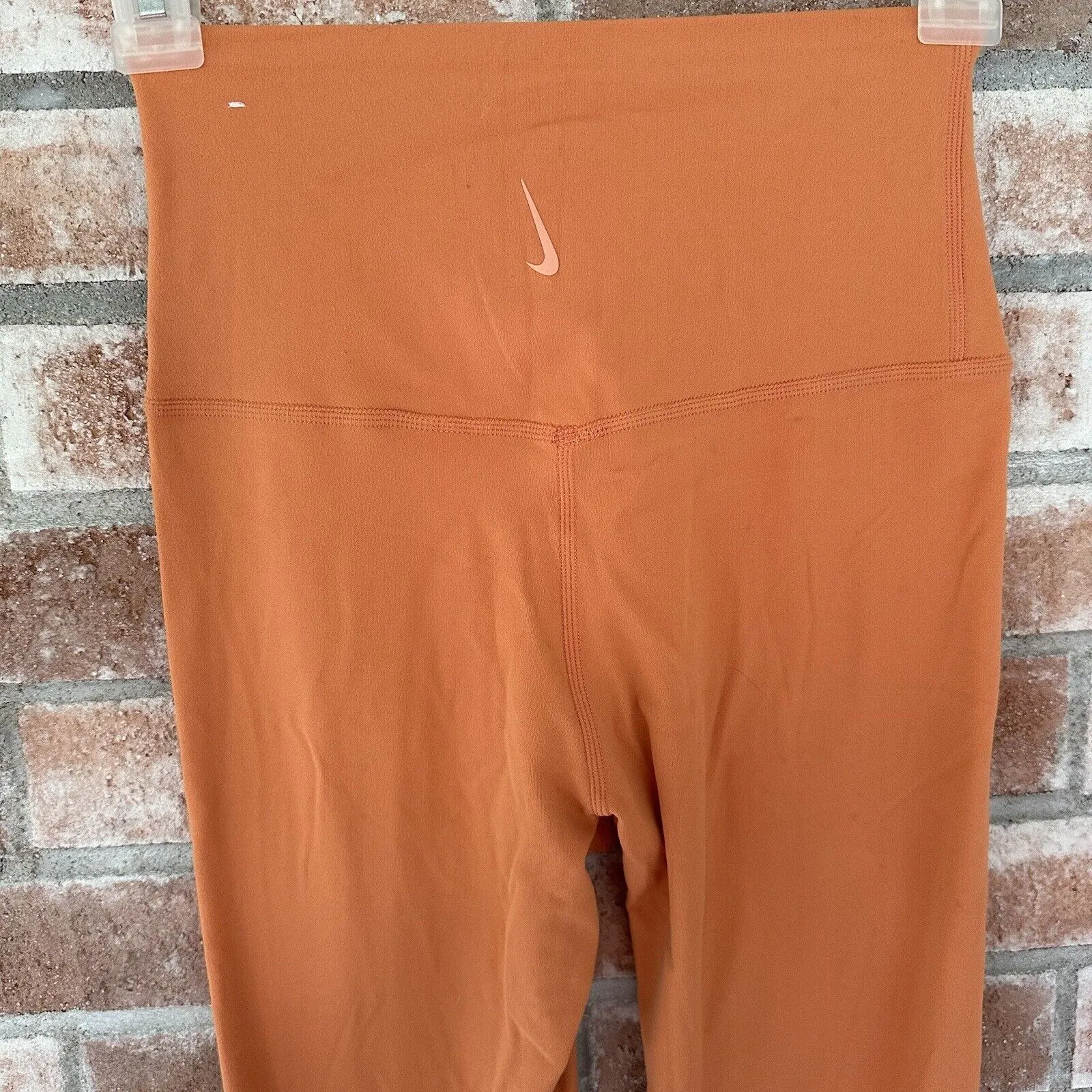 Nike Yoga Luxe Eyelet Orange 7/8 Leggings XS - Image 7