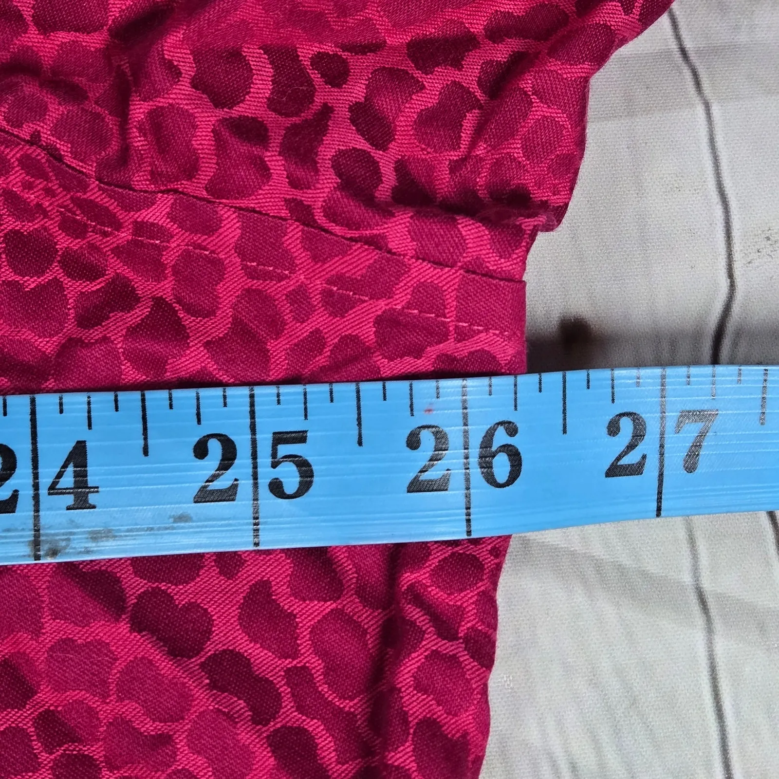 Foxcroft Patterned Long Sleeve V-Neck Button Down Non-Iron Shaped‎ Fit Top 22W - Image 7