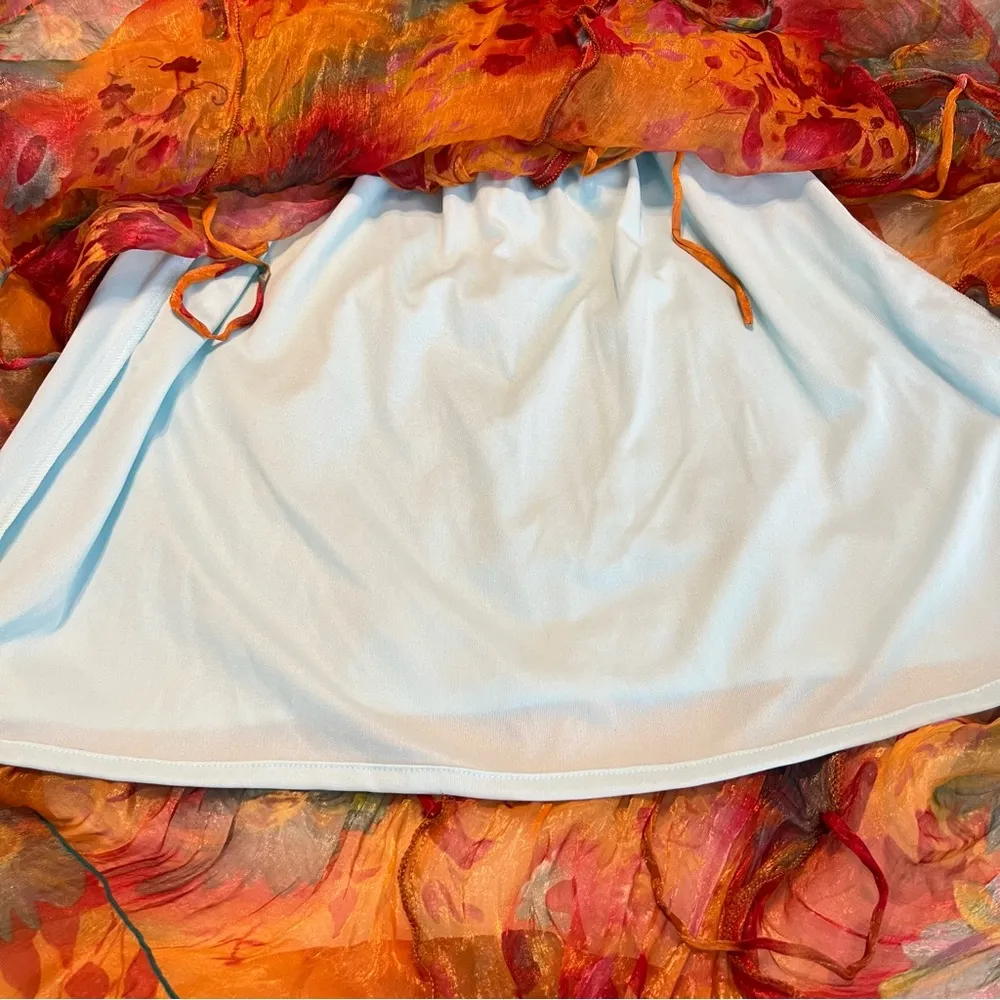 Hibiscus Collection Hawaii Convertible Smocked Floral Dress Tropical Resort Size undefined - Image 9