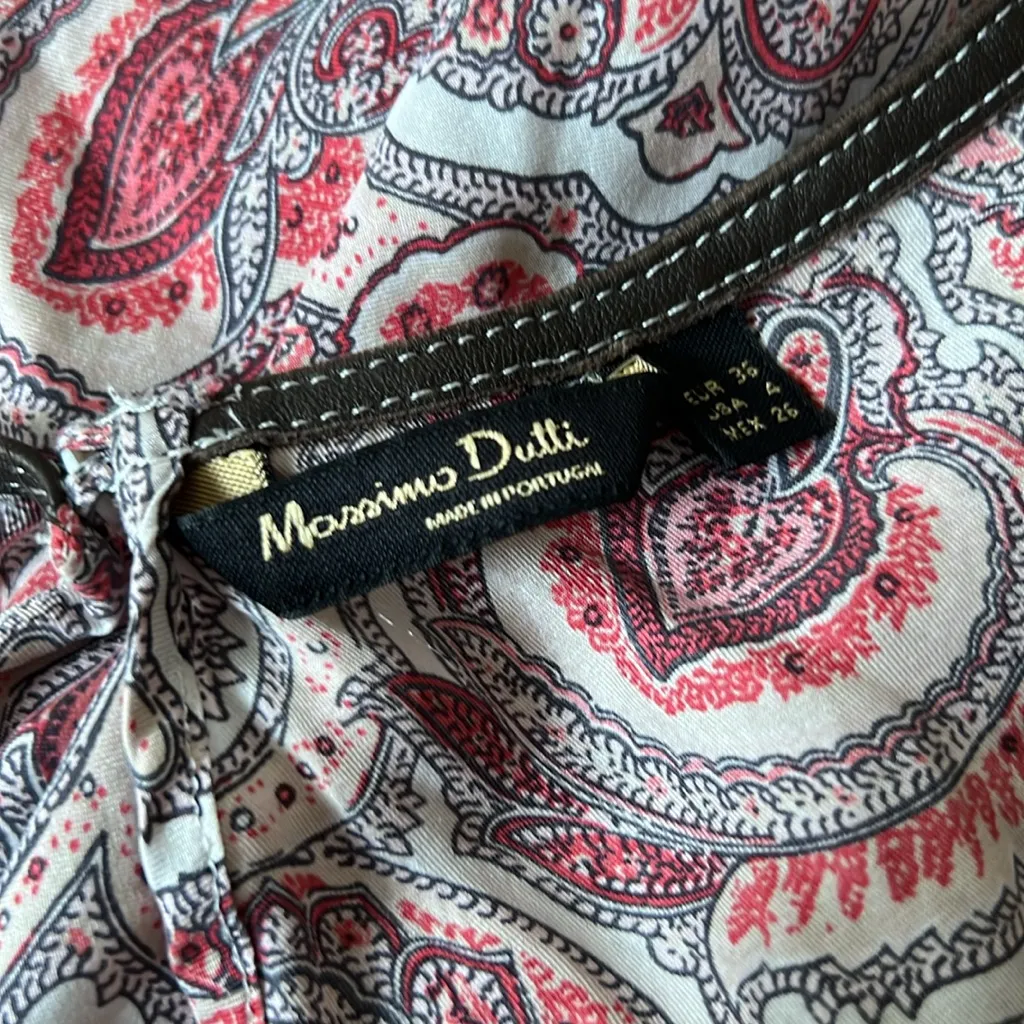 Massimo Dutti Paisley Dress Size US 4 - Image 3