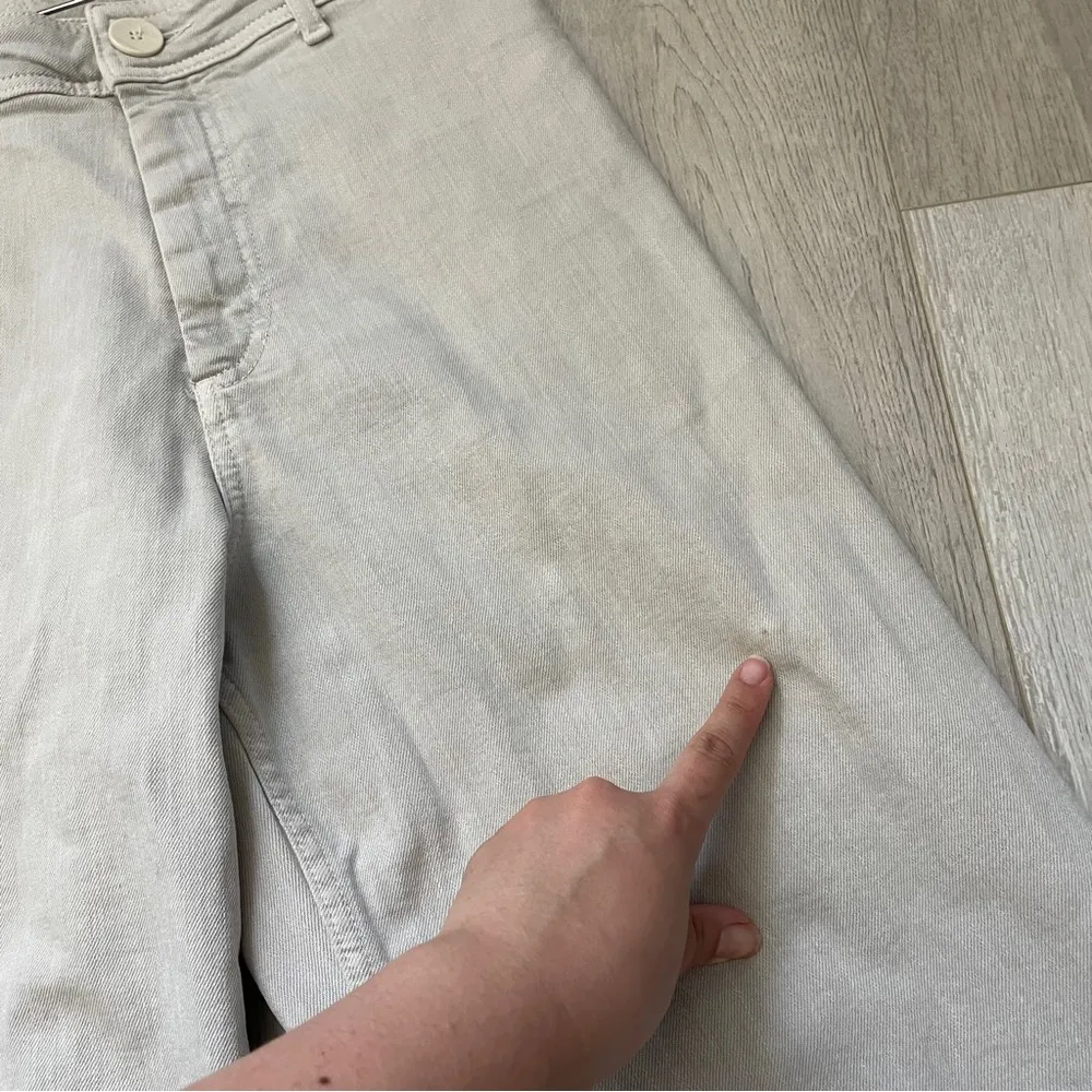 Zara Wide-Leg Pants marine straight womens Gray (size 6) minimalist chic casual - Image 7