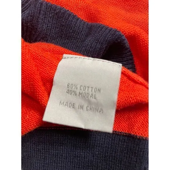 Hi There Red Striped Long Sleeve Knit Top Nautical Style‎ Women's Size S - Image 5