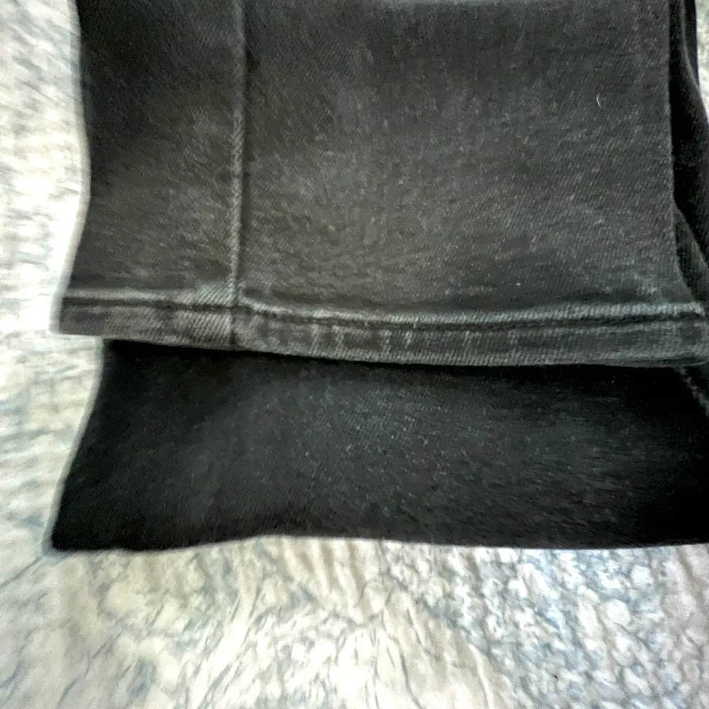 Women’s SONG Jeans Black Ripped Distressed Timeless Fit Straight Leg High Rise 9 Size 29 - Image 4