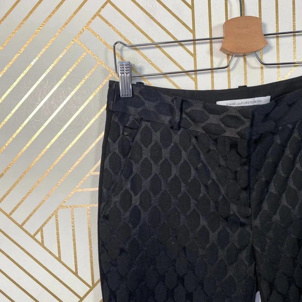 Diane Von Furstenberg  Mary Faille Black‎ Pants - Image 7