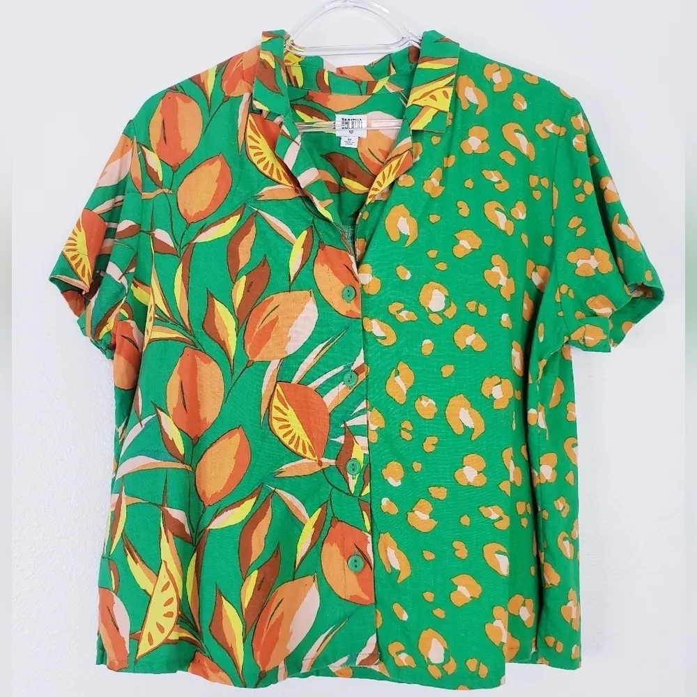 Tabitha Brown Limited Edition X Target Collaboration Blouse Orange Size M - Image 2