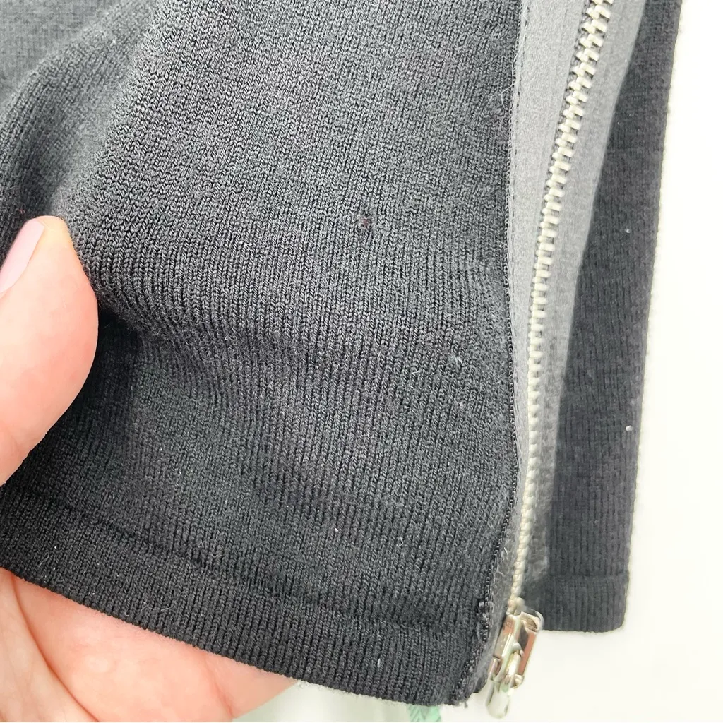 Kaufman Franco 021 Side Zipper Merino Wool Sleeveless Sweater Black Small Y2K - Image 7