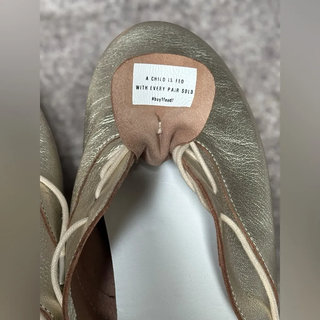 Anothersole Trixie II Metallic Gold Leather Lace - Image 13