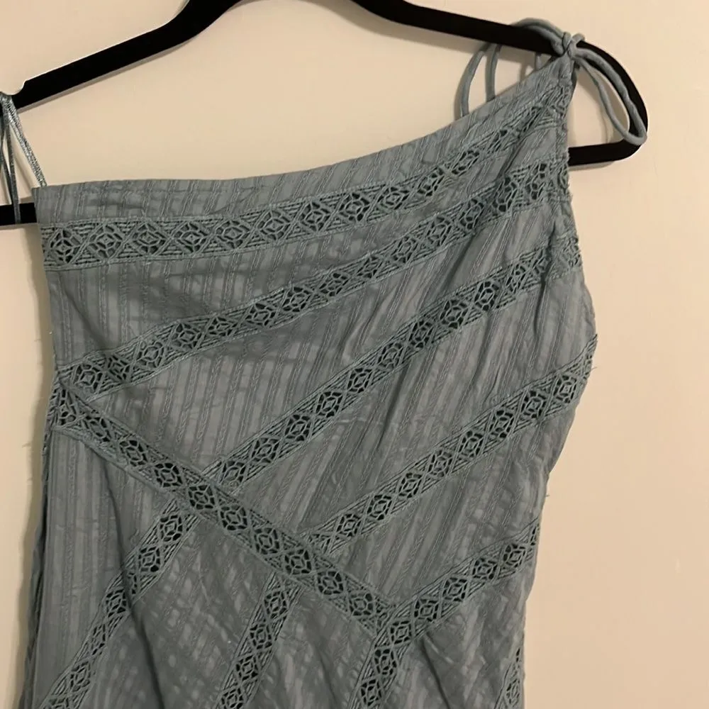 Free People Cotton Lace One Shoulder Long Dress Size XS NWOT - Image 3