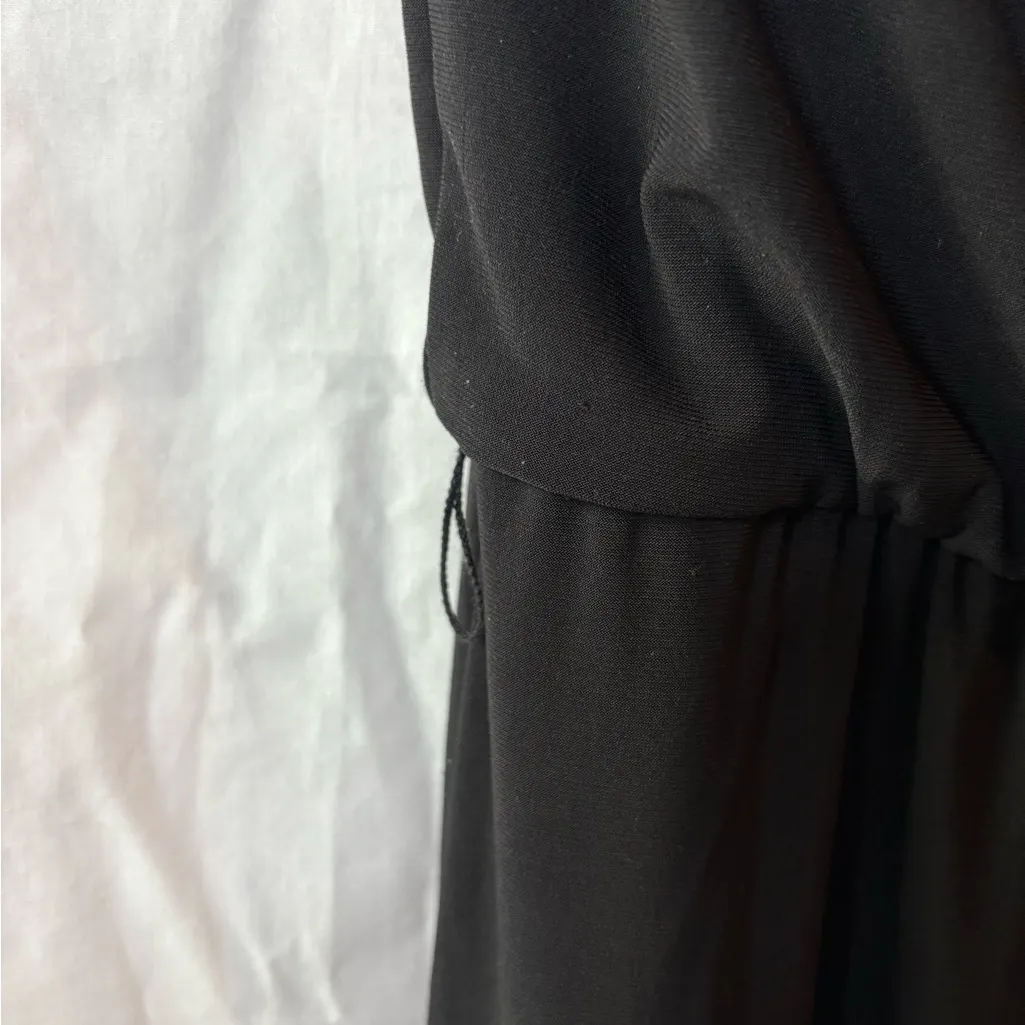 White House Black Market Sleeveless Black Jumper with Sparkling Neckline - Image 2